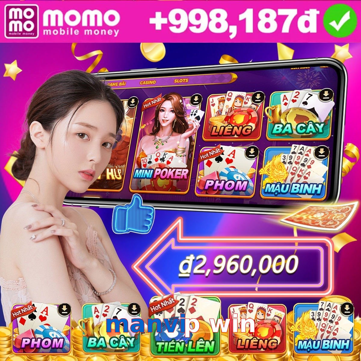 manvip win